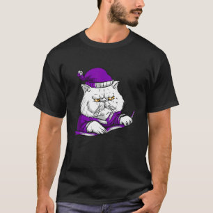 T-shirt Chat endormi furieux asexe Beanie Drapeau asexe As