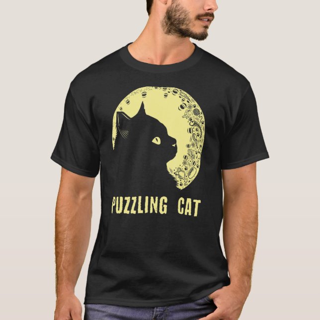 T-shirt Chat énigmatique  Chat  Humour Chatons Citations d (Devant)