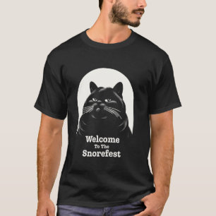 T-shirt Chat ennuyé Snorefest Lieu de travail Étudiants Bu