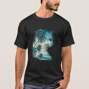 T-shirt Chat esthétique avec paumes I Chat