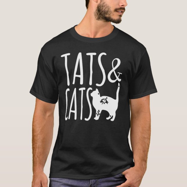T-shirt Chat Et Attoo  Ats Et Chats (Devant)
