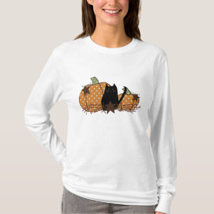 T-shirt Chat Et Chemise Citrouille