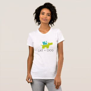 T-shirt chat et chien