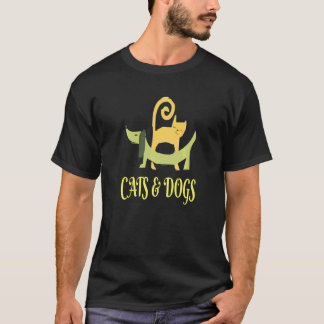 T-shirt Chat et chien pour animal de compagnie Vêtements d