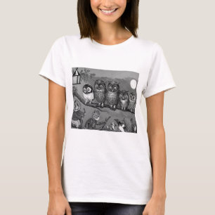 T-shirt Chat et Chouette, Louis Wain
