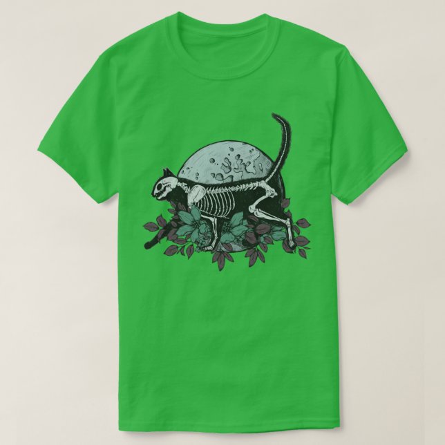 T-shirt Chat et la lune (Design devant)