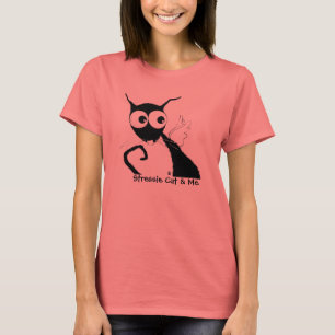 T-shirt Chat et moi de Stressie