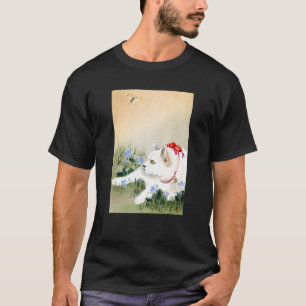 T-shirt Chat et papillon par Ohara Koson