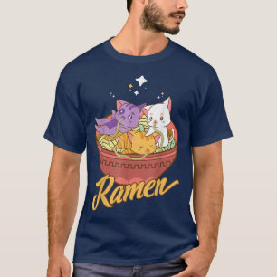 T-shirt Chat Et Ramen Japonais Chat Kawaii Tokyo A