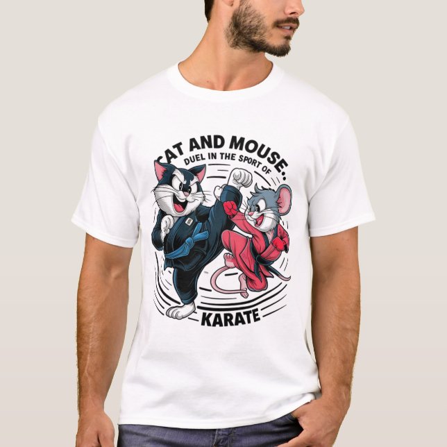T-shirt chat et souris (Devant)