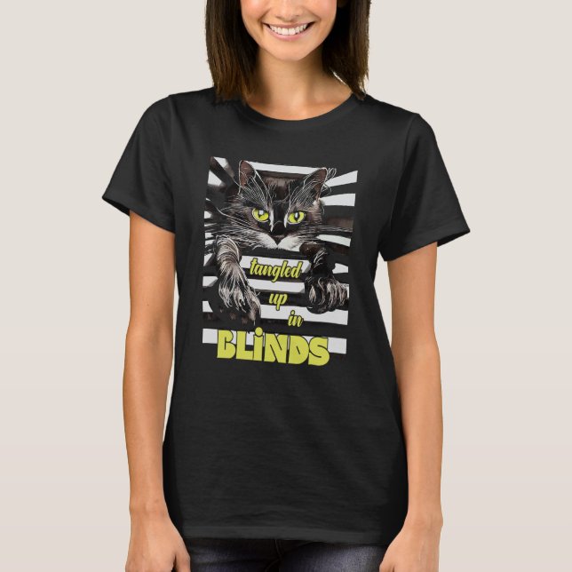 T-shirt Chat explorateur de stores Kitten (Devant)