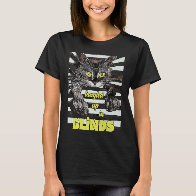 T-shirt Chat explorateur de stores Kitten (Devant)