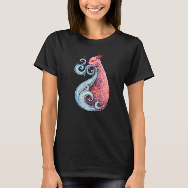 T-shirt Chat Fairy Chat Chat Chat (Devant)
