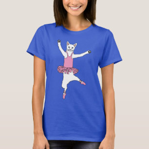 T-shirt Chat faisant le ballet