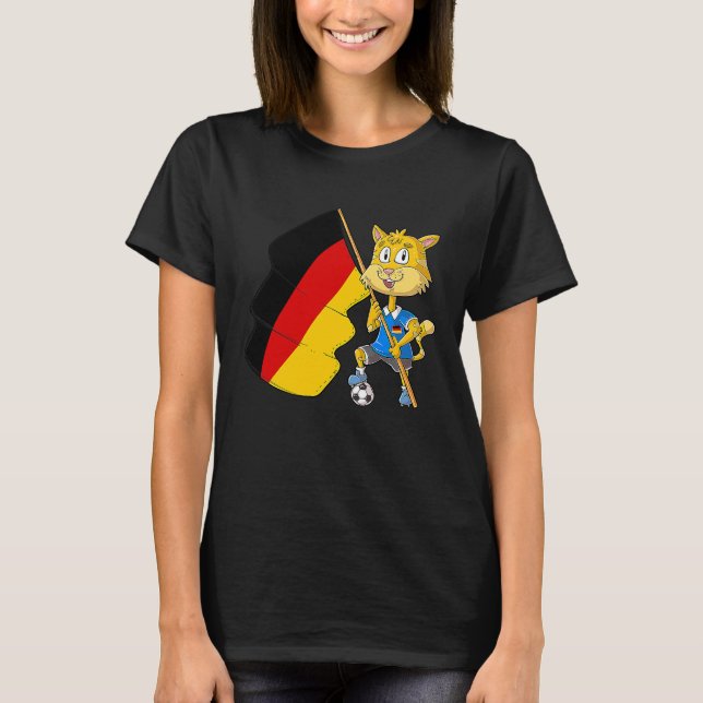 T-shirt chat fan allemand (Devant)