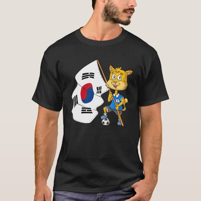T-shirt chat fan de Corée du Sud (Devant)