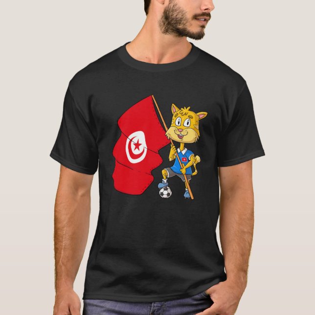 T-shirt Chat fan de Tunisie (Devant)