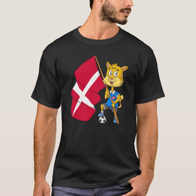 T-shirt Chat fan du Danemark (Devant)