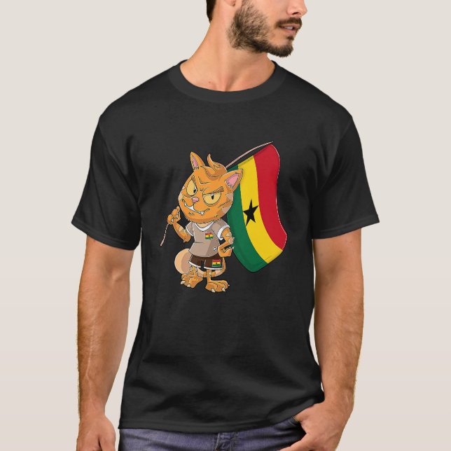 T-shirt Chat fan du Ghana 1 (Devant)