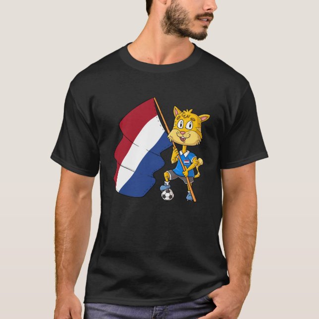 T-shirt chat fan hollande (Devant)