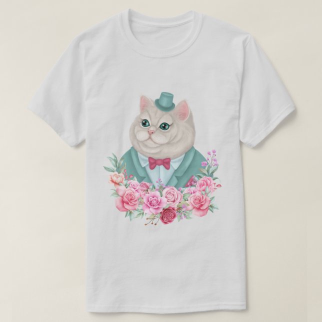 T-shirt Chat fantaisie (Design devant)