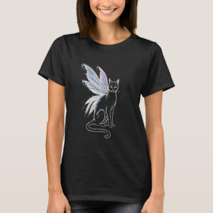 T-shirt Chat féerique mystique fantaisie esthétique artist