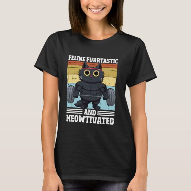 T-shirt Chat Félin Furrtastic Drôle Motivation Femmes Chat (Devant)