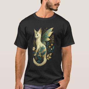 T-shirt Chat félin magique de fée de fantaisie avec des ai
