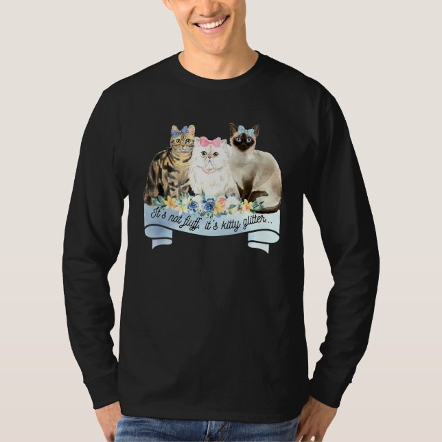 T-shirt Chat Femmes Ca Kitty Parties scintillant Chat (Devant)