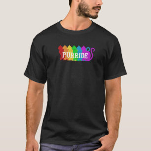 T-shirt Chat Fierté Arc-en-ciel Sensibilisation Homme Femm