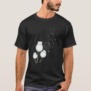 T-shirt Chat Fleur de Pissenlit Sk