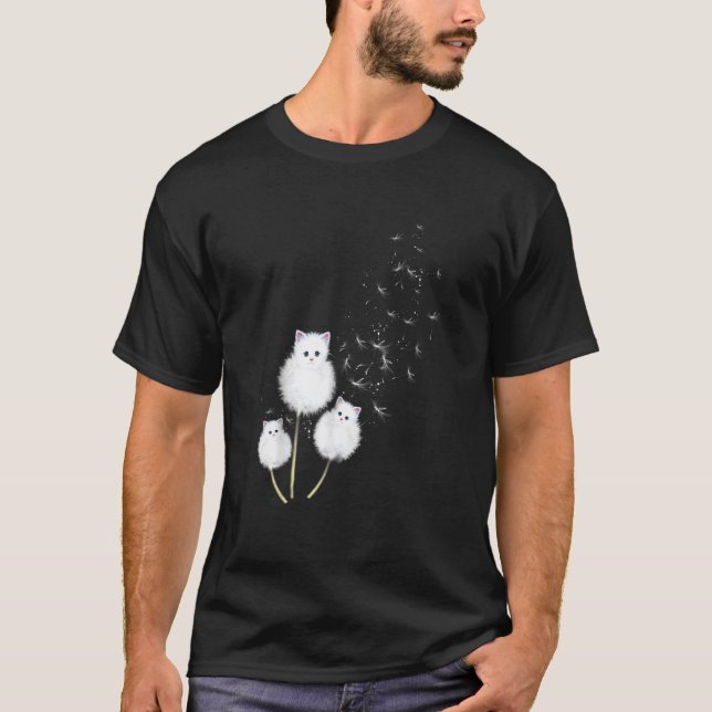 T-shirt Chat Fleur de Pissenlit SKT (Devant)