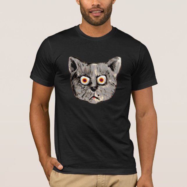 T-shirt chat fou (Devant)