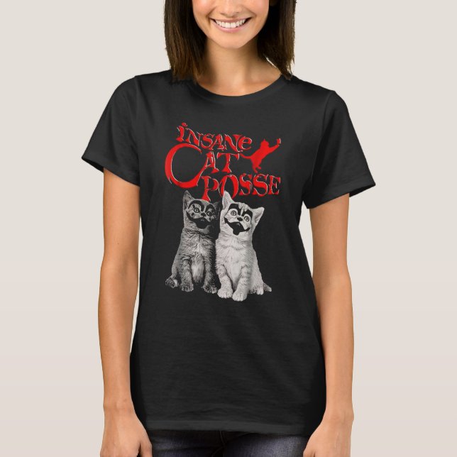 T-shirt Chat fou Chat Posse (Devant)