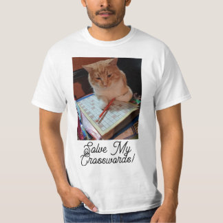 T-shirt Chat Funny Résoudre Ma Personnaliser De Mots-Crois