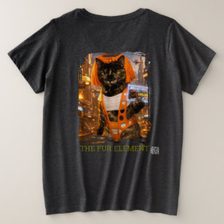 T-shirt chat futuriste Leeloo MeowyPass