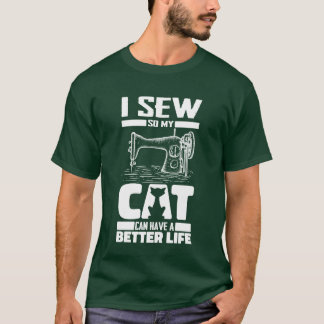 T-shirt Chat garçon couture