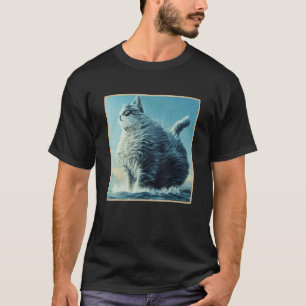 T-shirt Chat Géant De La Mer Imaginaire Coloss