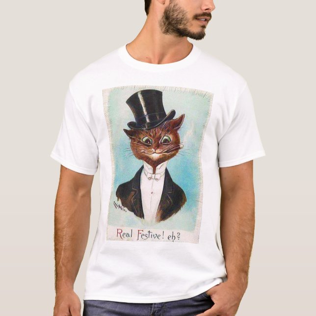 T-shirt Chat Gentleman, Louis Wain (Devant)