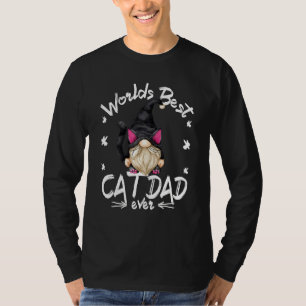T-shirt Chat Gnome Pour Hommes Avec Kitty Worlds Meilleur