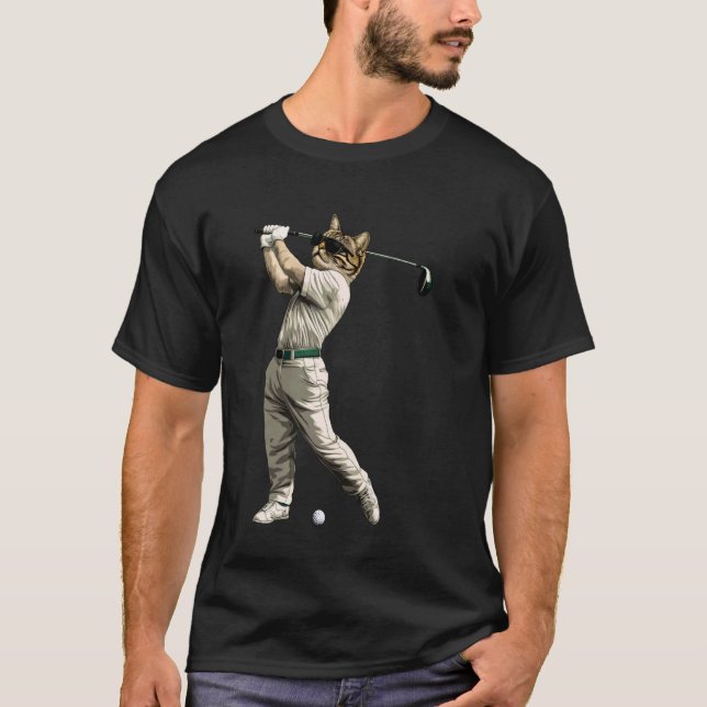 T-shirt Chat golfeur (Devant)