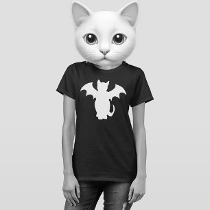 T-SHIRT CHAT GOTH KITTY BAT SHIRT