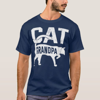 T-shirt Chat Grandpa Kitten Propriétaire de l'animal Meow 