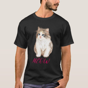 T-shirt Chat graphique Meow Cute Chat
