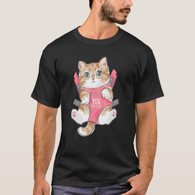 T-shirt Chat Graphique Mignon  Propriétaire de Chat Animau (Devant)