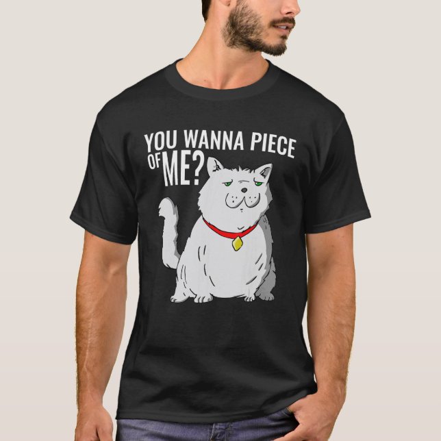 T-shirt Chat Gras Et Fluffy (Devant)