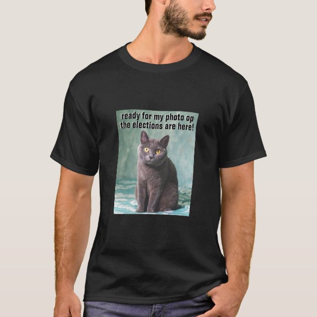 T-shirt Chat gras (foncé) (Devant)