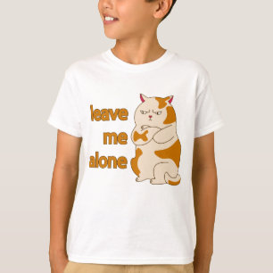T-Shirt chat gras lunatique laisse-moi tranquille