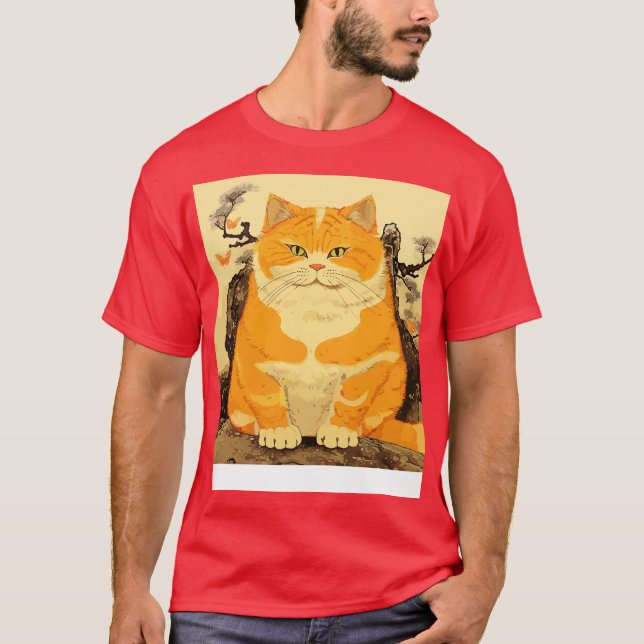 T-shirt Chat gras mignon (Devant)