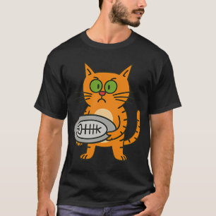 T-shirt Chat grincheux avec arête de poisson – Personnage 